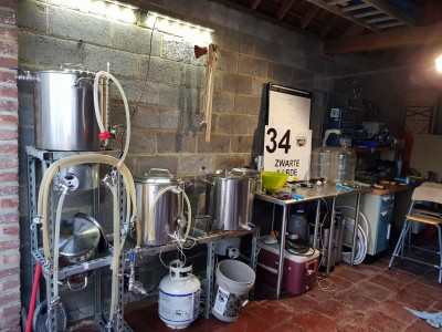 The brew stand in its new home, here in Belgium!